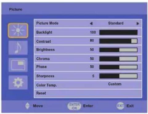 IIYAMA TF4938UHSC-B2AG - ADJUSTMENT MENU CONTENTS - 1