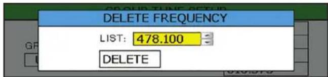 DELETE FREQUENCY LIST: 478.100 DELETE