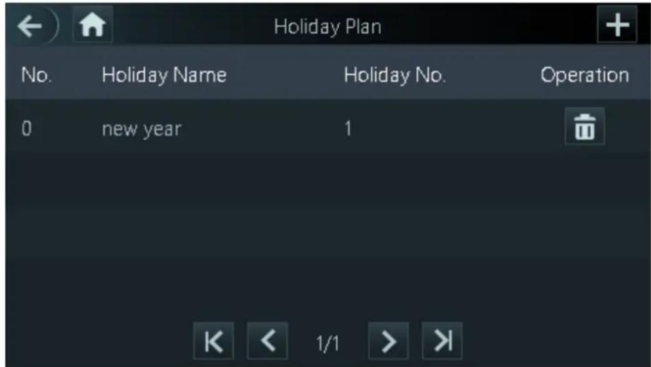 Holiday Plan No. Holiday Name Holiday No. Operation 0 new year 1