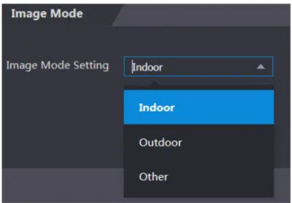 Image Mode Image Mode Setting Indoor Indoor Outdoor Other