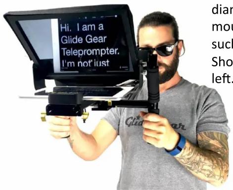 Hi. I am a Glide Gear Teleprompter. I'm not just
