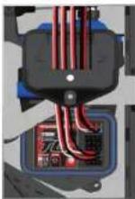 Traxxas X0-1 - Note: For best performance, it is recommended that the receiver be installed in the original orientation as shown. - 1