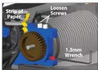 Strip of Paper Loosen Screws 1.5mm Wrench