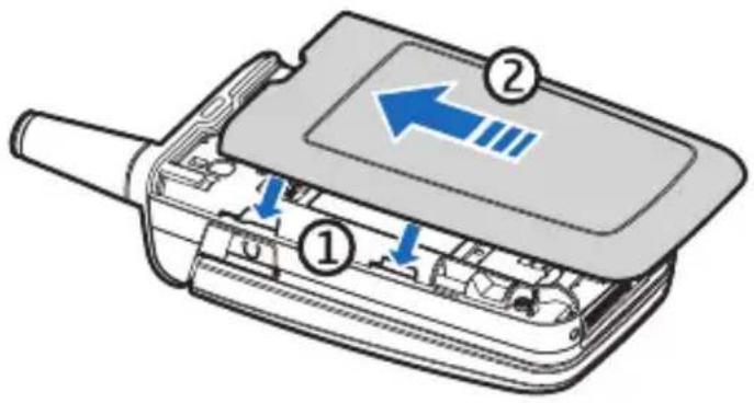 NOKIA 3155i - Colocar la cubierta posterior - 1