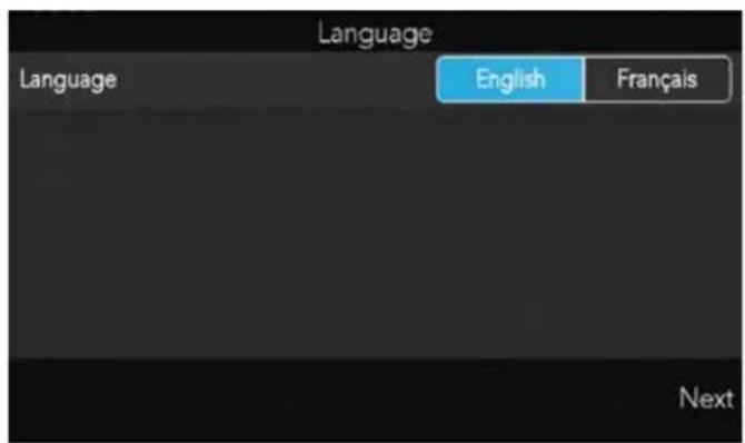 Language Language English Français Next