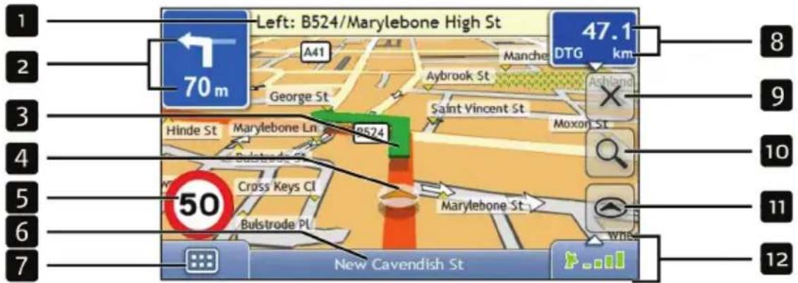 Left: B524/Marylebone High St 70 m A41 George St Myrtlebone Ln 9524 Hinde St Bulstrode St Cross Keys Cl Bulstrode PL 47.1 km Manche Aybrook St Saint Vincent St Moxon St Marylebone St New Cavendish St White 8 9 10 11 12