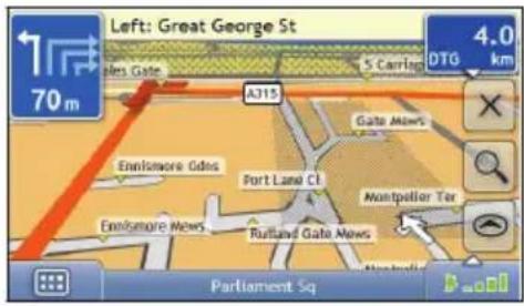 Left: Great George St 70 m A315 5 Carrup Gate Mews Enrolmore Gdns Port Lane Cl Montpelier Ter Enrolmore Mews Ruffland Gate Mews 4.0 km Parliament Sq