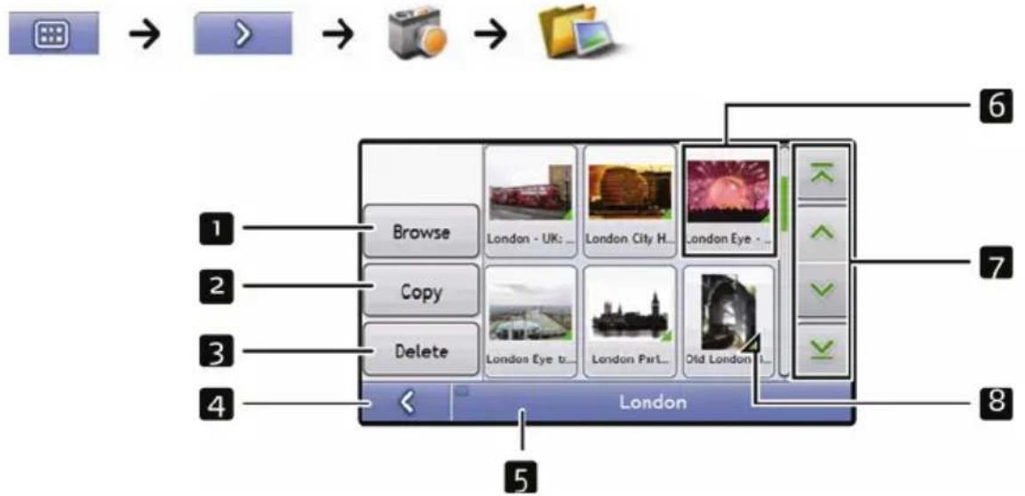 1 2 3 4 Browse Copy Delete London Eye tr... London City H... London Eye ... 6 7 8 5 London