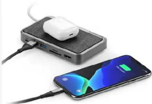 Alogic USB-C Dock WAVE 3-in-1 - Qi wireless charger - 1
