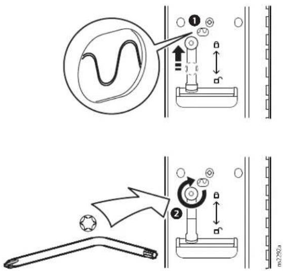 Diagram illustrating a mechanical or electrical device operation with labeled parts and directional arrows indicating motion.