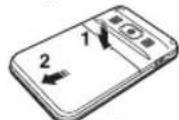 PANTECH Slate - Installing/removing SIM card and battery - 1