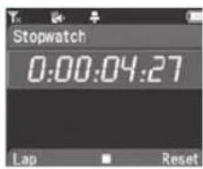 Stopwatch 0:00:04:27 Lap Reset