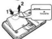 PANTECH Slate - Installing/removing SIM card and battery - 4