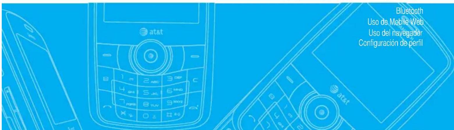 Bluetooth Uso de Mobile Web Uso del navegador Configuración de perfil