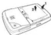 PANTECH C790 - Installing/removing SIM card and battery - 4