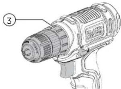 BLACK & DECKER BCD701 - Tork kontrolü (Şekil J) - 1