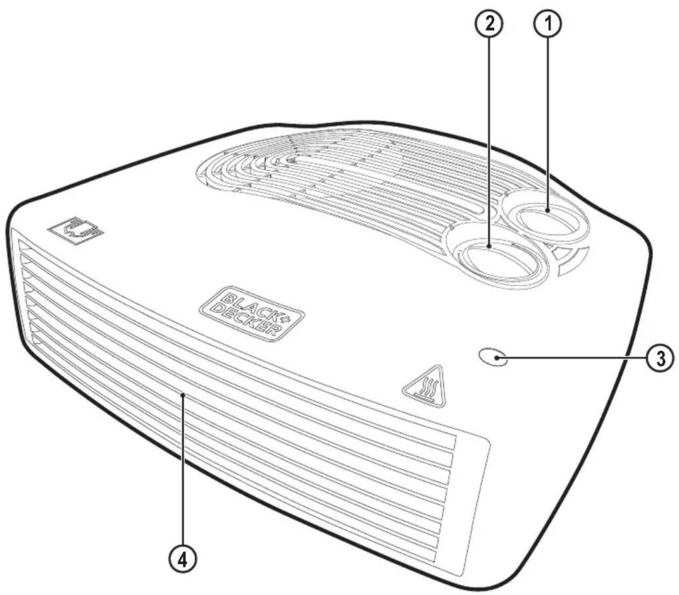 BLACK+ DECKER ① ② ③ ④