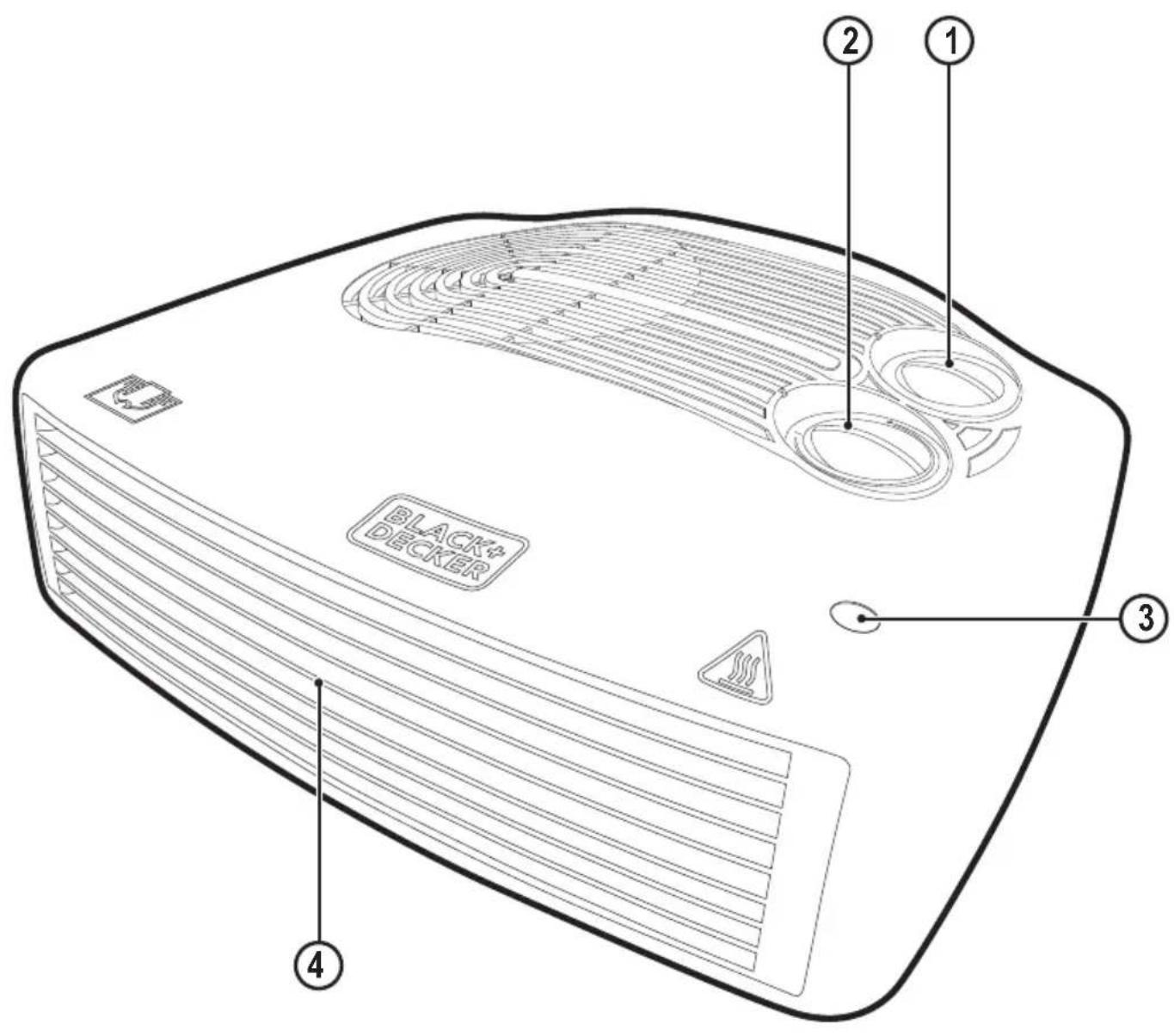 BLACK+ DECKER ① ② ③ ④