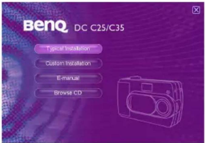 BenQ DC C25/C35 Typical Installation Custom Installation E-manual Browse CD