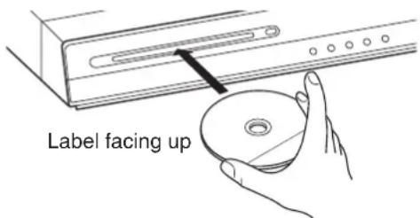 Label facing up