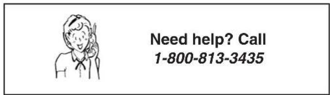 Need help? Call 1-800-813-3435