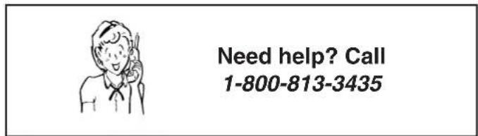 Need help? Call 1-800-813-3435