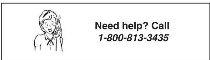 Need help? Call 1-800-813-3435