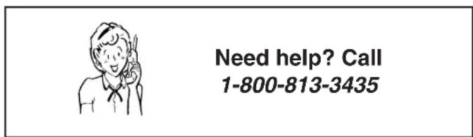 Need help? Call 1-800-813-3435
