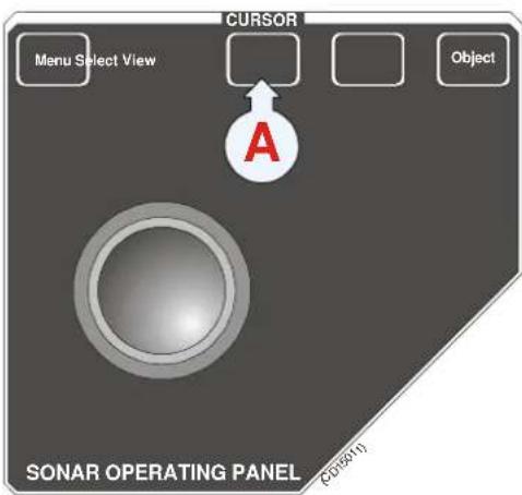 CURSOR Menu Select View A Object SONAR OPERATING PANEL (CONEX)