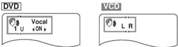 DVD Vocal 1 U ←ON VCD L R