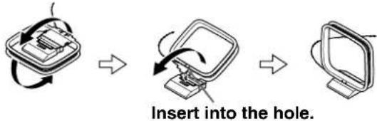 Insert into the hole.