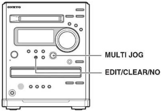 ONEXYO MULTI JOG EDIT/CLEAR/NO