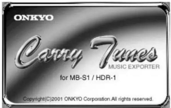 ONKYO Carry Tunes MUSIC EXPORTER for MB-S1 / HDR-1 Copyright(C)2001 ONKYO Corporation. All rights reserved.