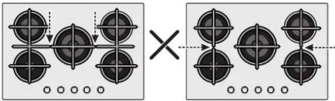 Diagram illustrating a crosshair operation with four circular targets and a dot pattern, showing alignment and alignment relationships.