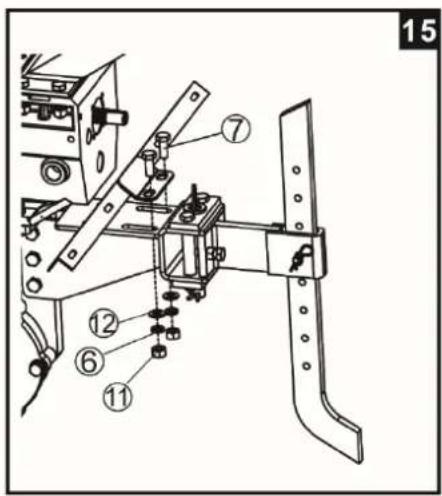 Technical diagram of a mechanical assembly with numbered components, likely for engineering or manufacturing documentation.