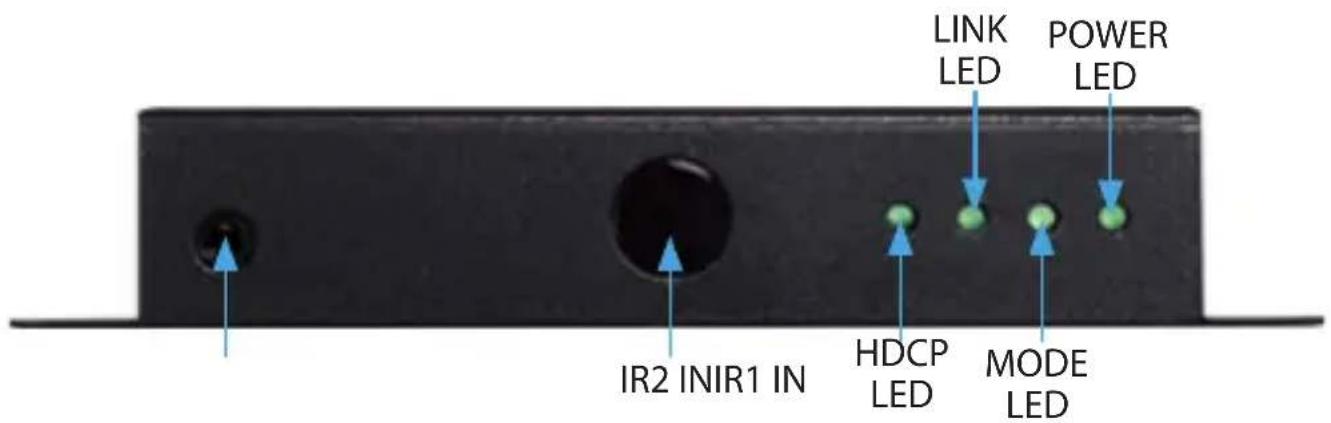 IR2 INIR1 IN HDCP LED LINK LED POWER LED MODE LED