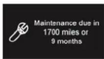 DS 4 (2015) - Between 600 miles (1 000 km) and 1800 miles (3 000 km) remain before the next service is due - 2