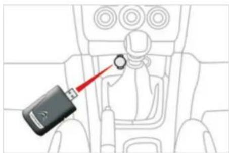 Interior view of a car showing a car seatbelt with a red pointer pointing to the seatbelt (no text or symbols present)