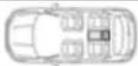DS 4 (2014) - Locations for child seats secured using the seat belt - 3