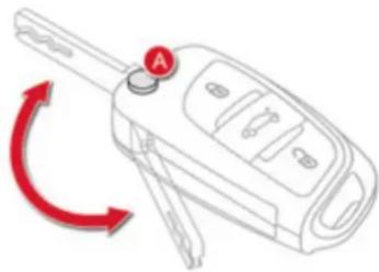 DS 4 (2014) - 3-button remote control - 1