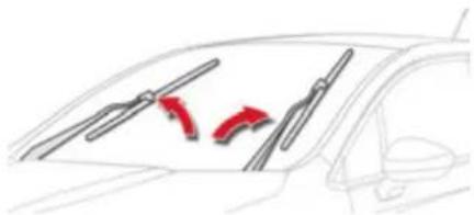 DS 4 (2014) - Special position of the windscreen wipers - 1