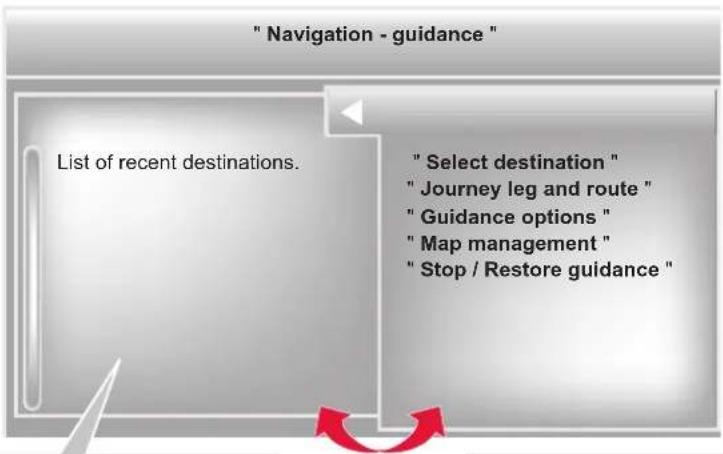 DS 4 (2014) - Access to the "Navigation" menu - 3