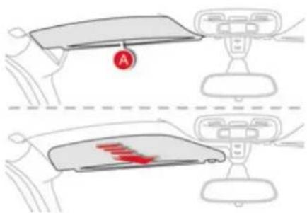 Diagram illustrating car dashboard and steering wheel movement with red directional arrows indicating motion or force vectors