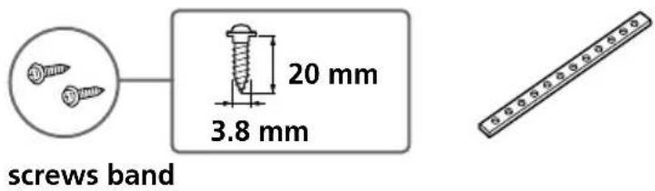 screws band 20 mm 3.8 mm