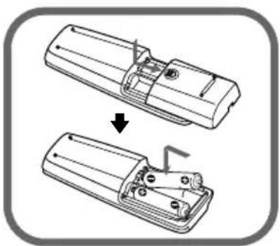 Diagram showing two mechanical components with a downward arrow indicating a process (no text or symbols present)