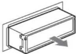 SONY CDX-R5810 - Remove the unit. - 3