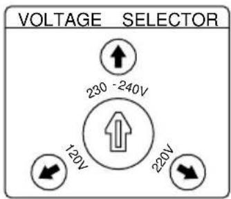 VOLTAGE SELECTOR 230 -240V 120V 220V
