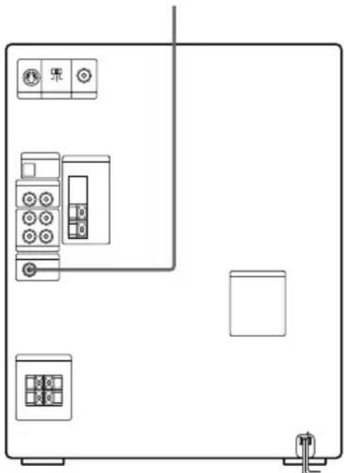 SONY MHC-VX5J - Connecting a super woofer speaker - 1
