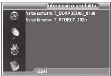 Informace o produktu Verze softwaru T_BDXPDEU00_0700 Verze firmwaru T_STDEU7_102c >Zpét
