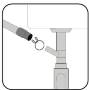 Euromaid EDW14W - Connection to the drain - 1
